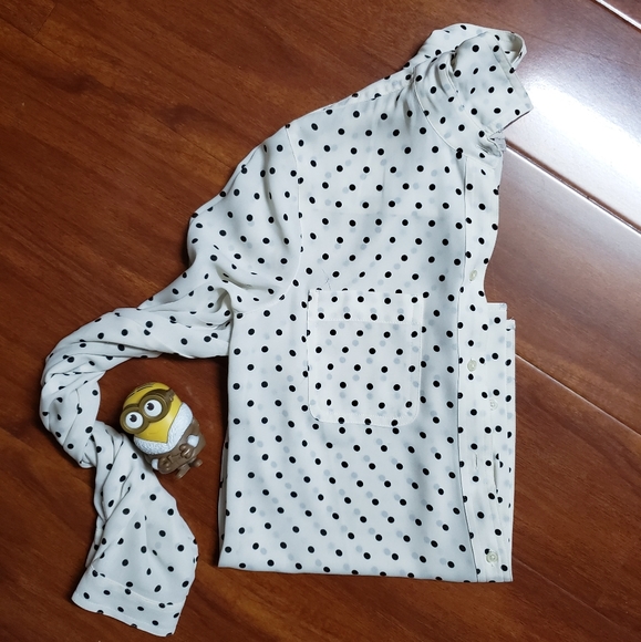 EUC Polkadot Work button up XS - Picture 1 of 6